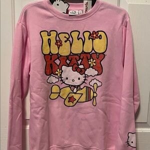 Hello Kitty Pink and Yellow Crew Neck